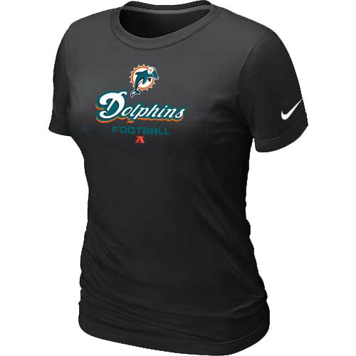 Nike Miami Dolphins Women's Critical Victory NFL T-Shirt - Black